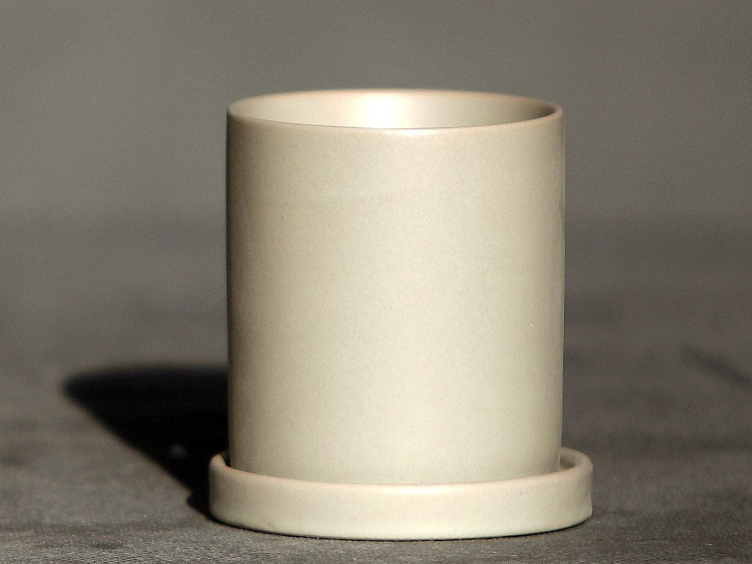 Cylinder Pot with Detached Saucers (LARGE) By Plantatorem