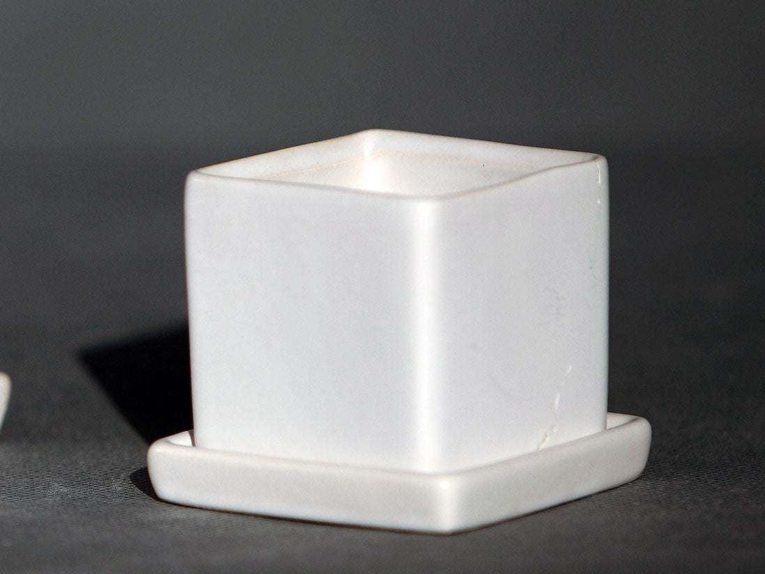Cube Pot with Detached Saucers (LARGE) By Plantatorem