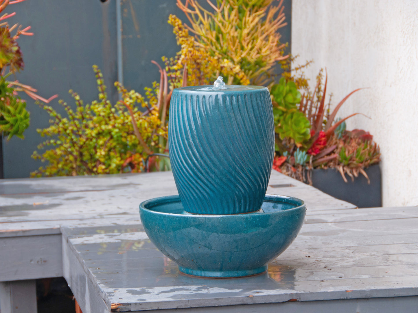 Sunset Twist Jar Fountain By Plantatorem