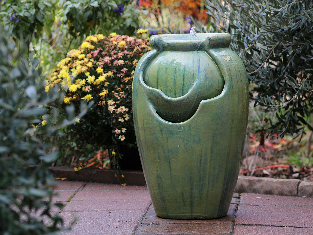 Tea Garden Fountain (Papaya) By Plantatorem