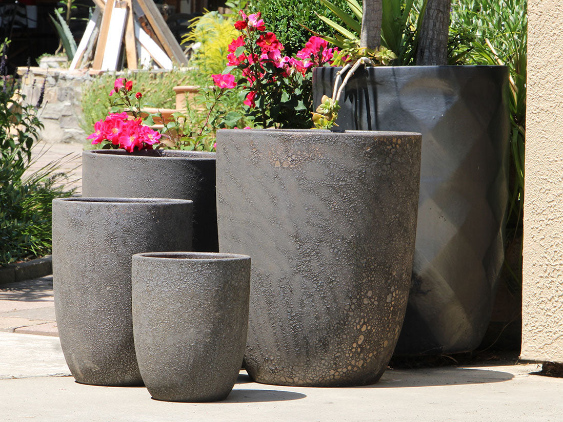 Tall Milano Cone Planters - Set of 4 (Coral) By Plantatorem