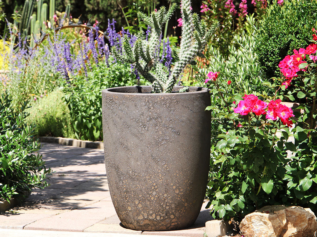 Tall Milano Cone Planters - Set of 4 (Coral) By Plantatorem