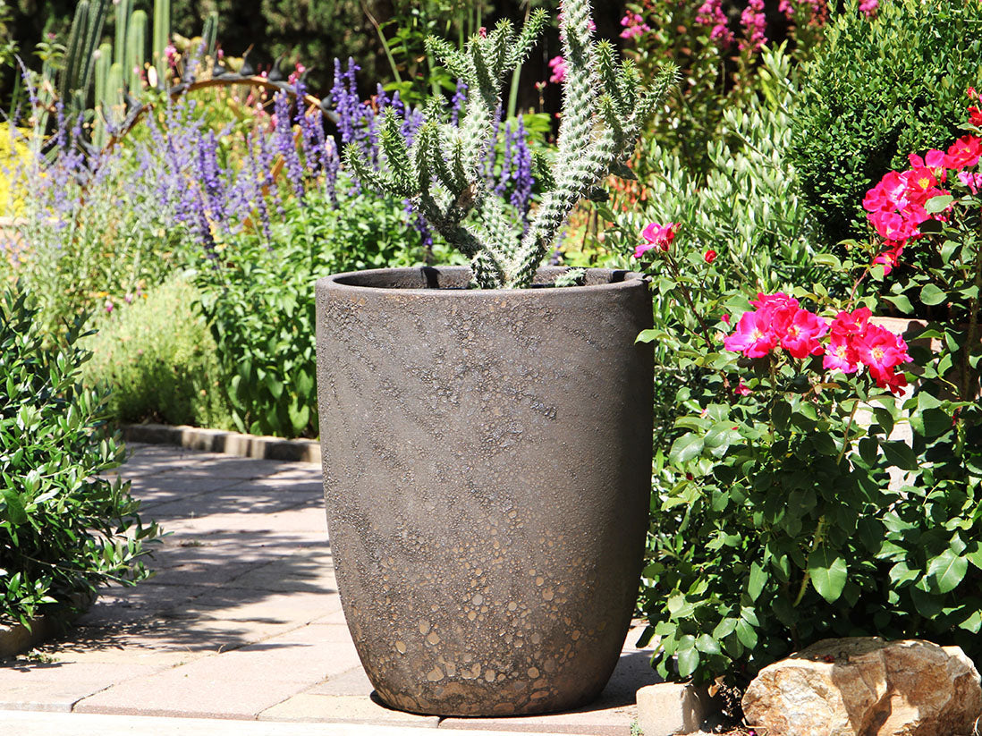 Tall Milano Cone Planters - Set of 4 (Coral) By Plantatorem