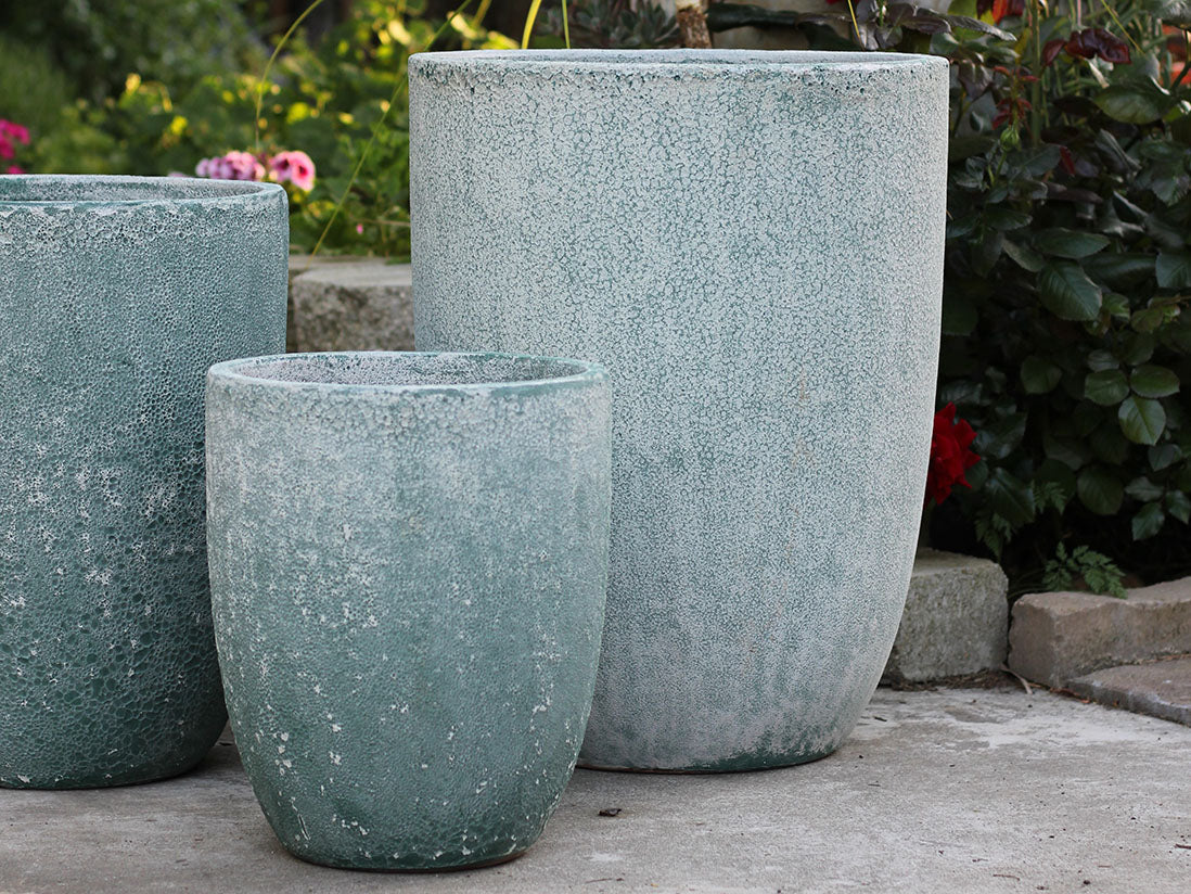 Tall Milano Cone Planters - Set of 4 (Coral) By Plantatorem