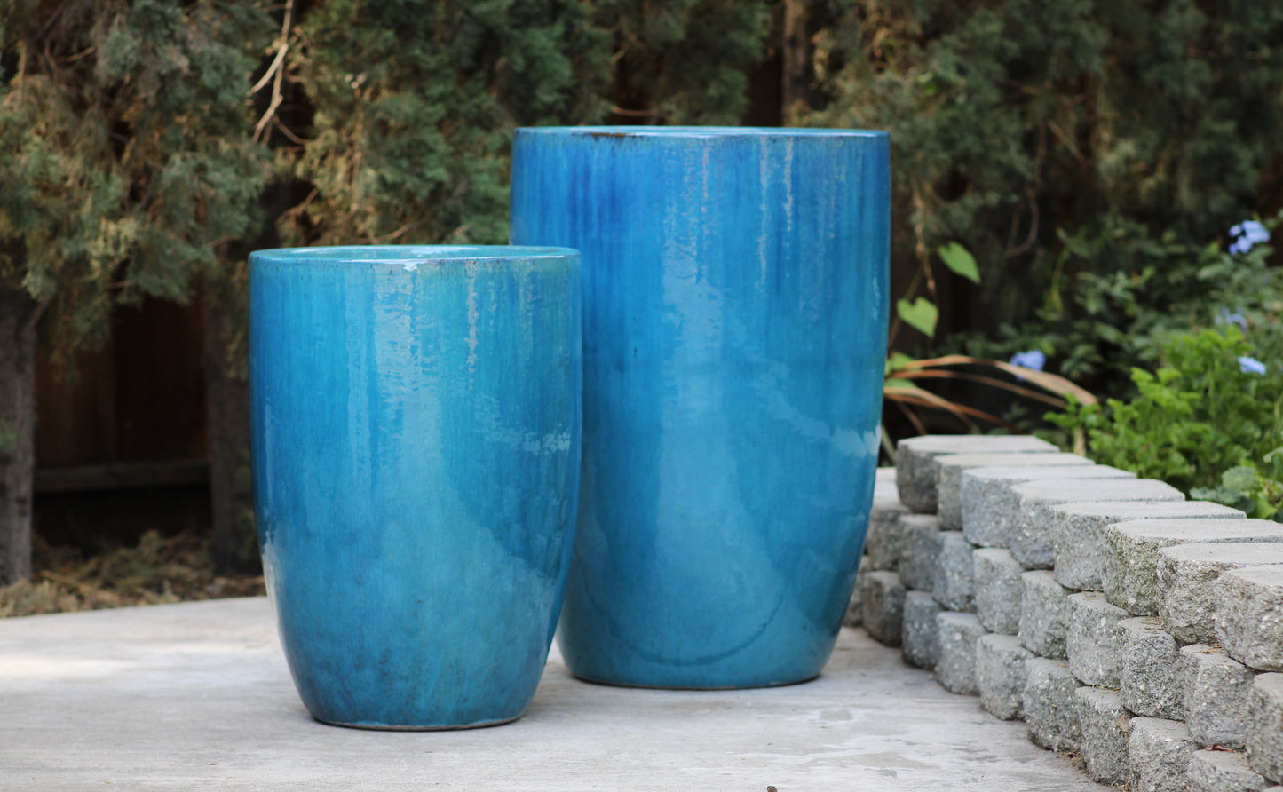 Tall Barrel Planters - Set of 2 By Plantatorem