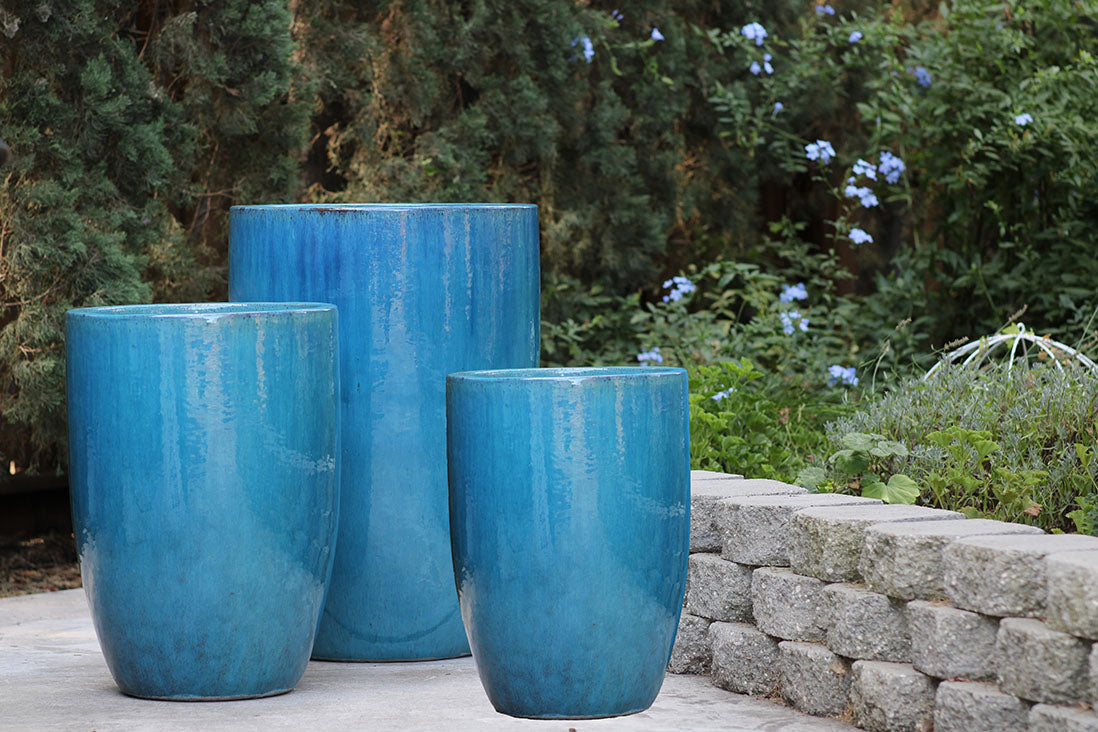 Mid Height Barrel Planter - Set of 3 By Plantatorem