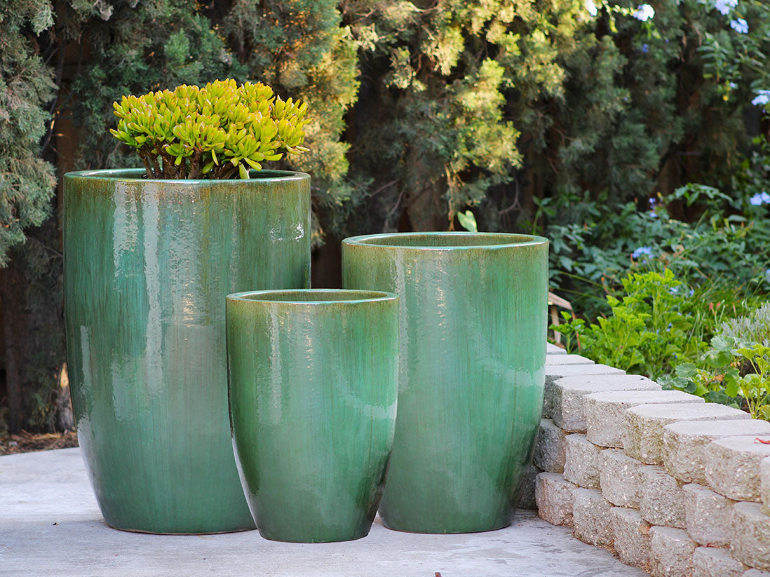 Mid Height Barrel Planter - Set of 3 By Plantatorem