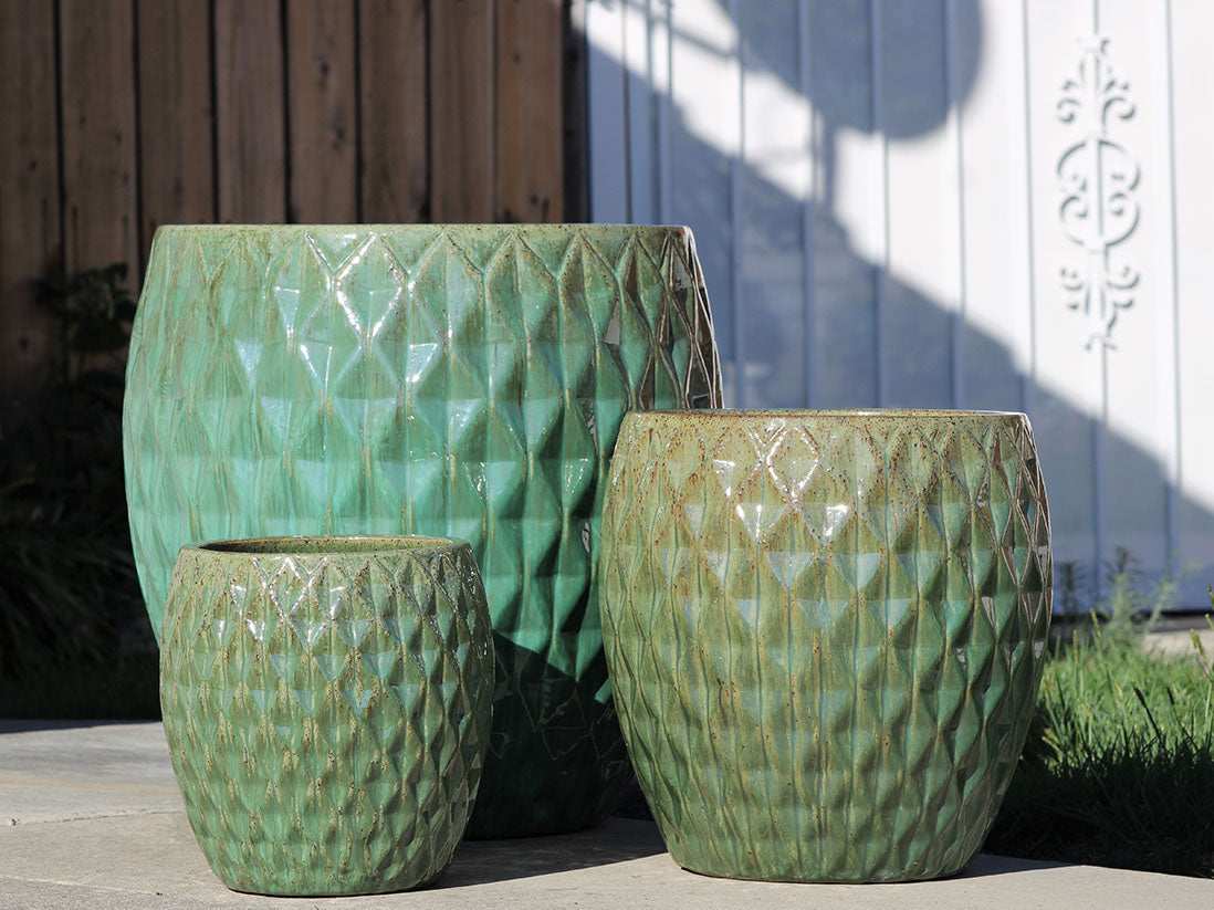 Guluna Diamond Planters - Set of 3 By Plantatorem