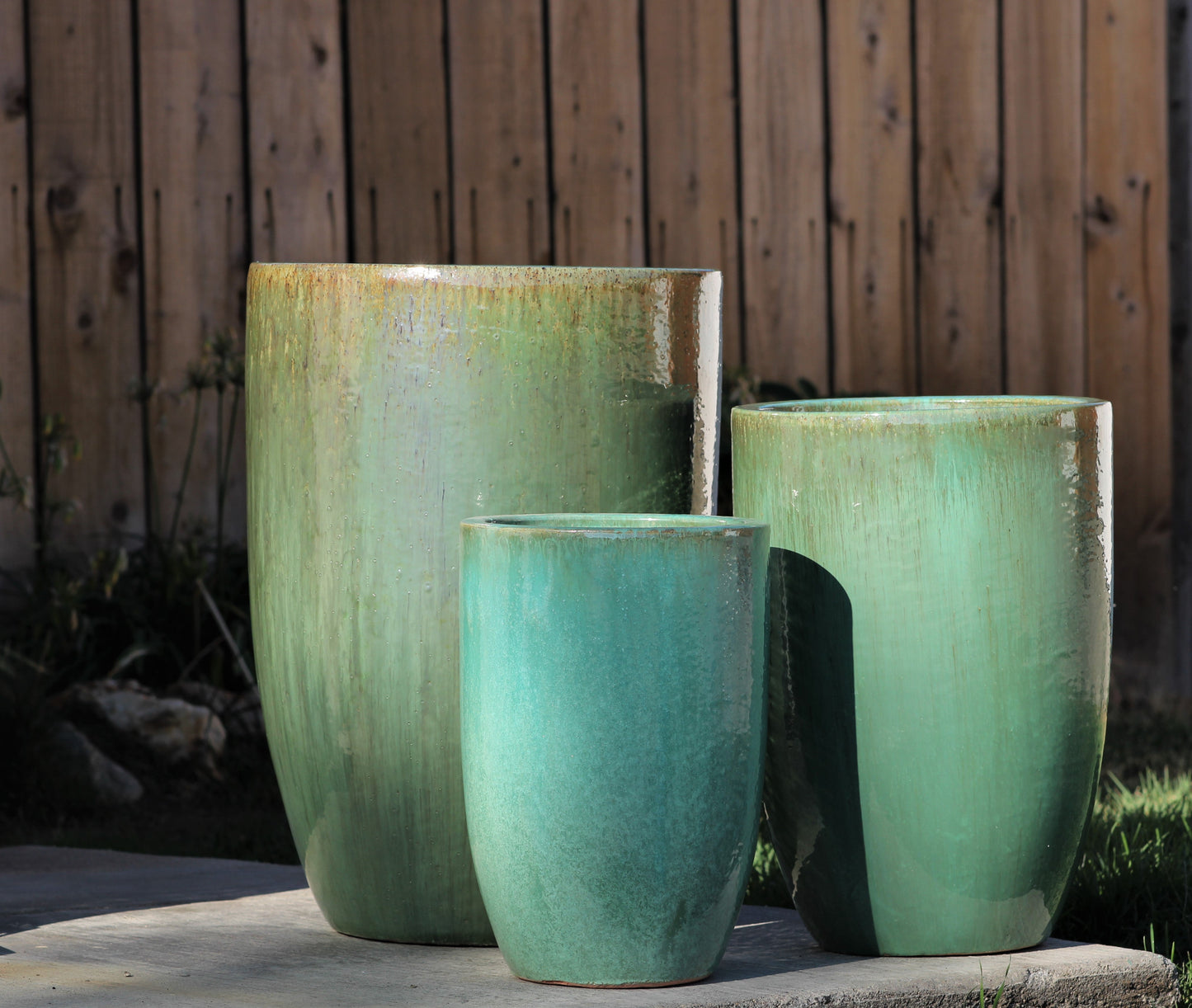 Mid Height Barrel Planter - Set of 3 By Plantatorem