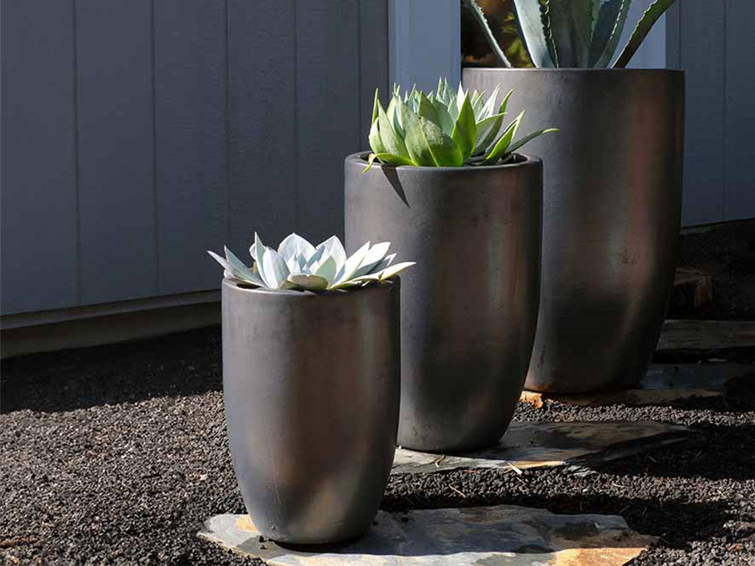 Mid Height Barrel Planter - Set of 3 By Plantatorem