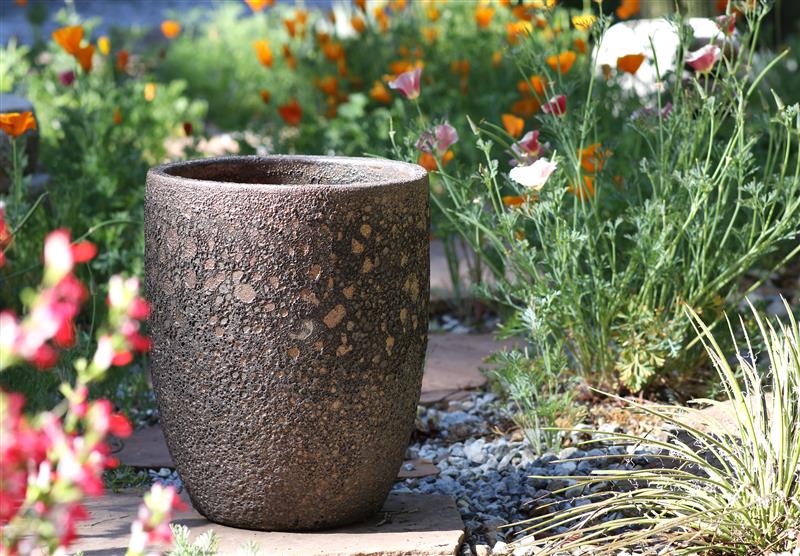 Tall Barrel Planters - Set of 2 (Silver Rock) By Plantatorem