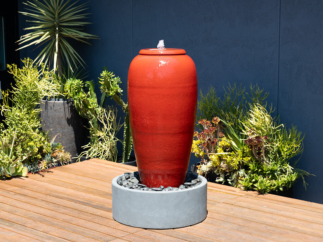 Tall Jar Fountain By Plantatorem