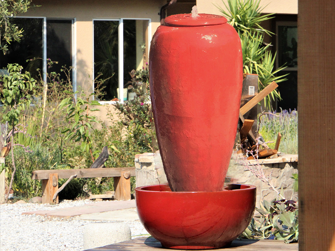 Tall Jar Fountain By Plantatorem