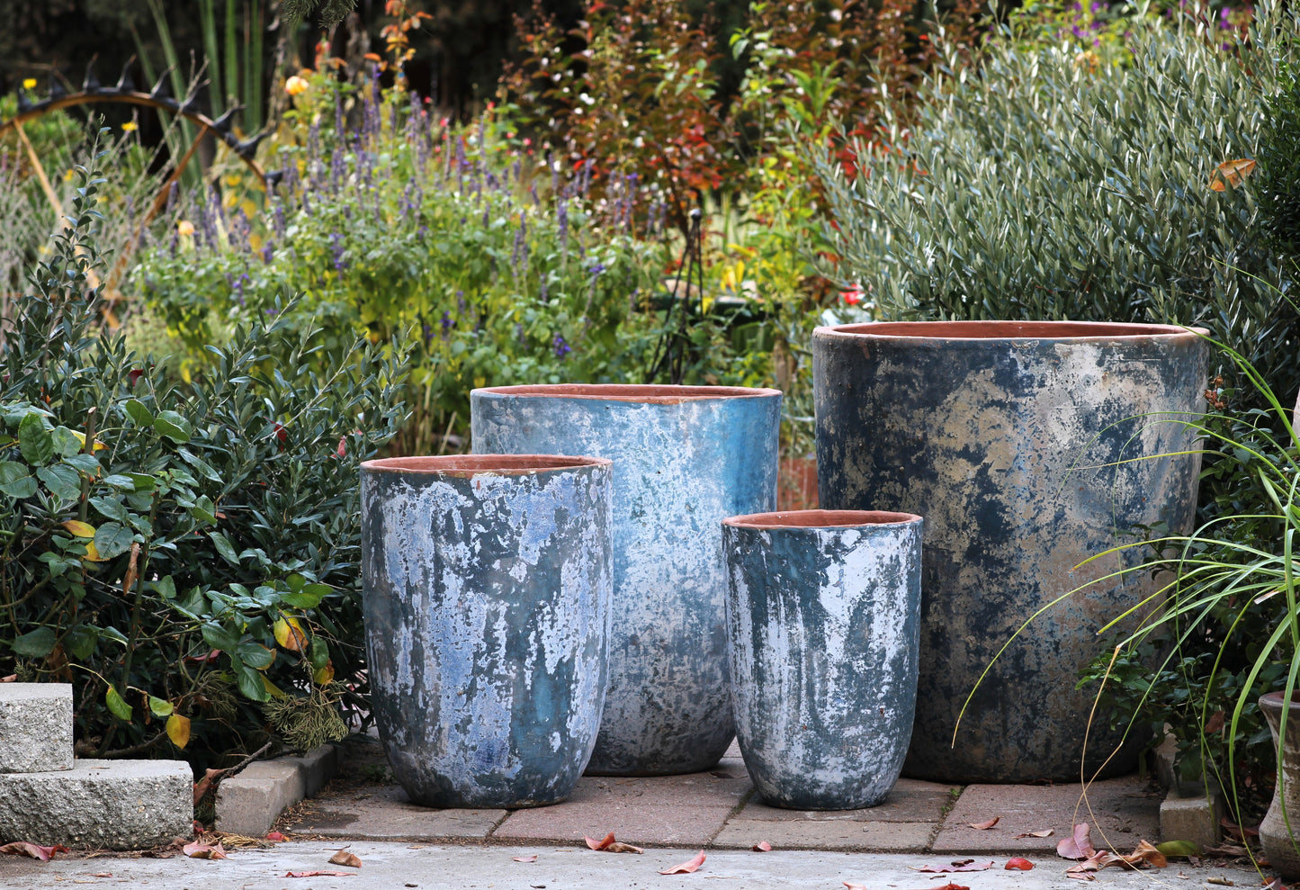 Milano Tall Barrel Planter - Set of 4 By Plantatorem