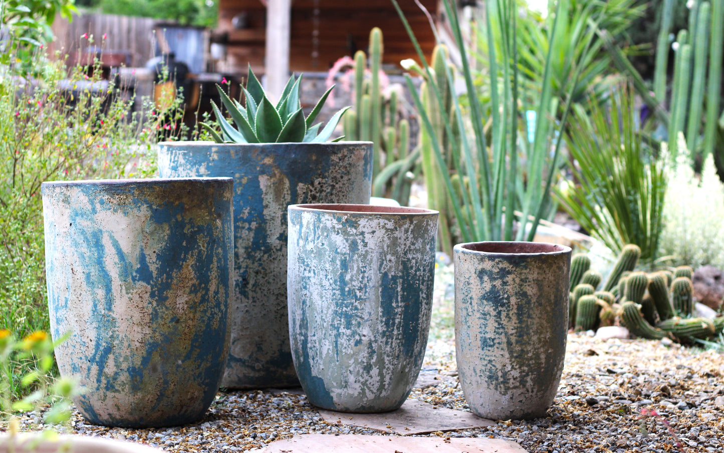 Milano Tall Barrel Planter - Set of 4 By Plantatorem
