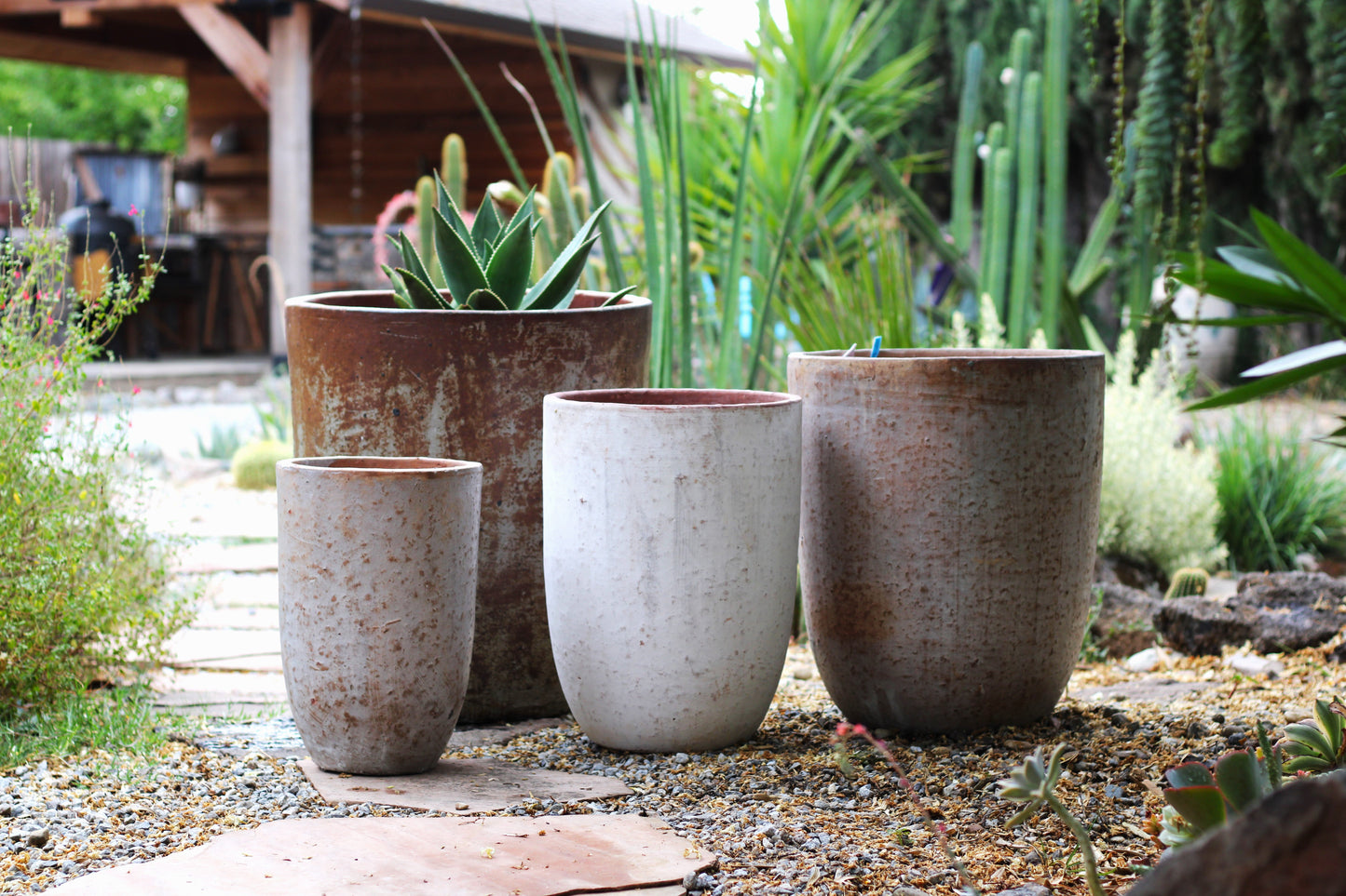 Milano Tall Barrel Planter - Set of 4 By Plantatorem