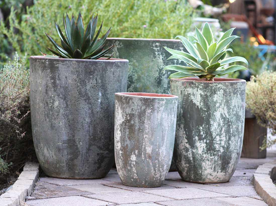 Milano Tall Barrel Planter - Set of 4 By Plantatorem