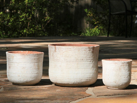 English Tumbled Pots- Set of 3 By Plantatorem