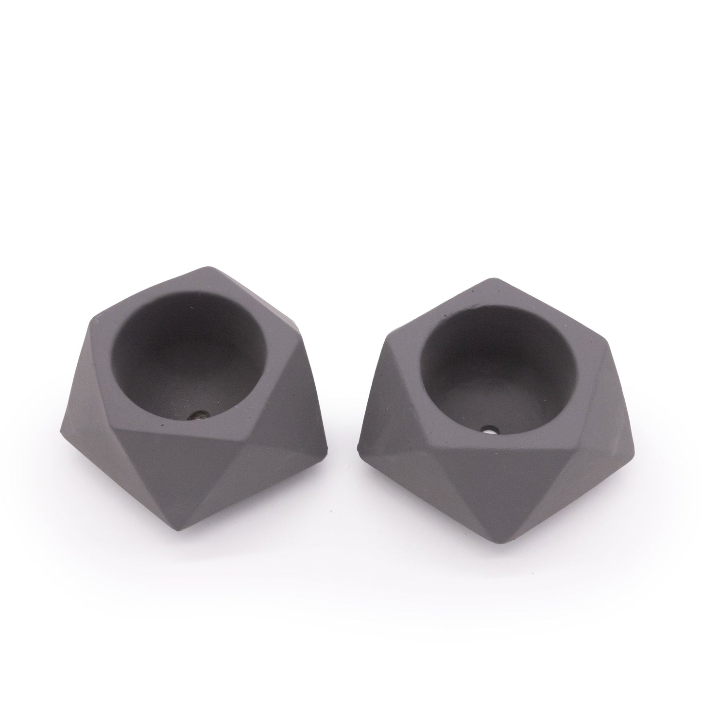 Concrete Mini Tilt Tabletop Planters (Set of 2)