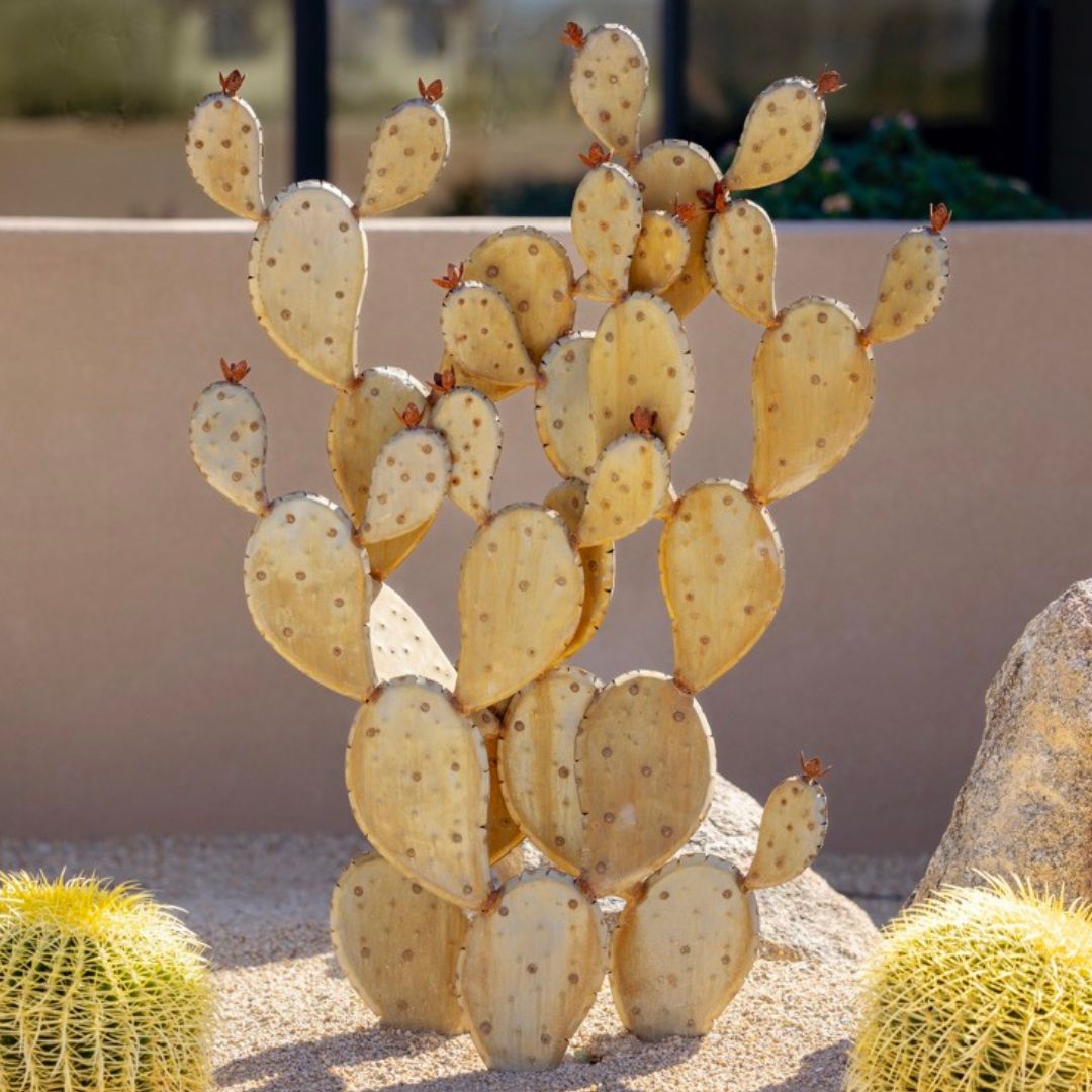 Metal Prickly Pear Cactus
