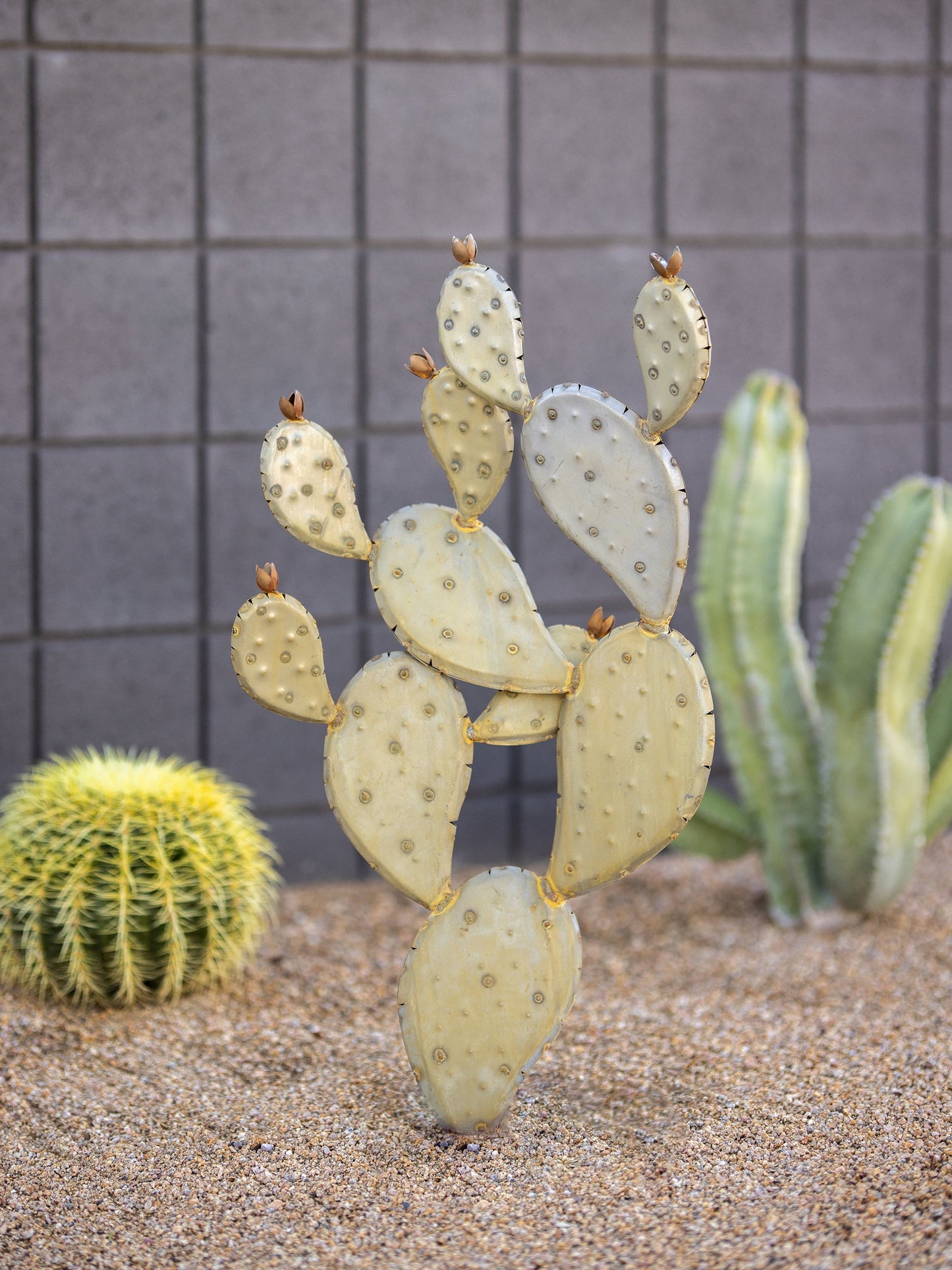 Metal Prickly Pear Cactus