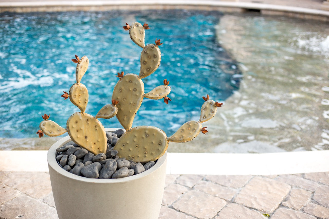 Metal Prickly Pear Cactus