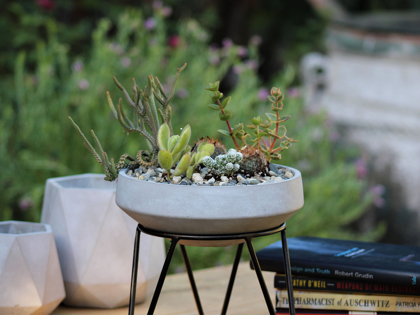 Geometry Low Sphere Planter By Plantatorem