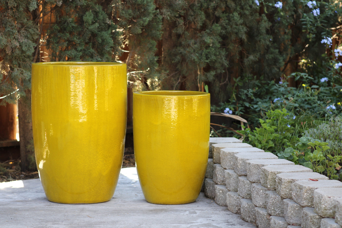 Tall Barrel Planters - Set of 2 By Plantatorem