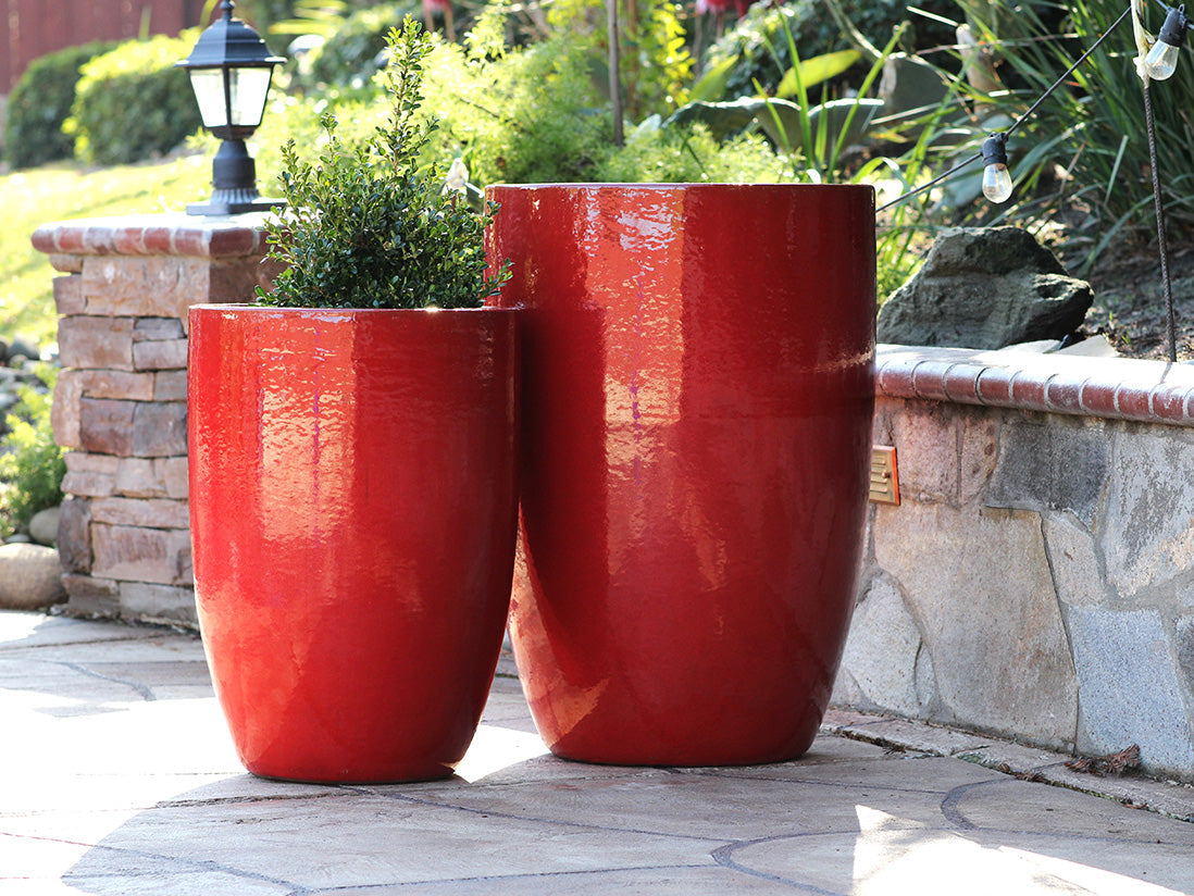 Tall Barrel Planters - Set of 2 By Plantatorem