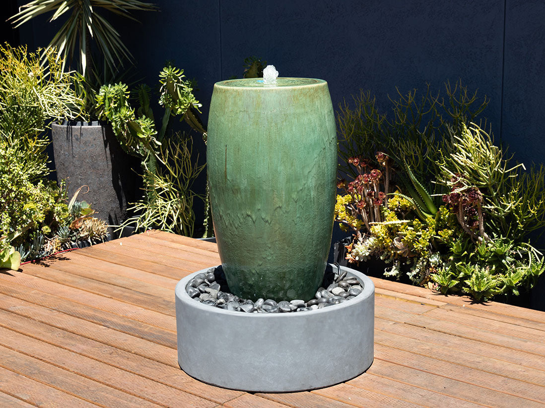 Drum Shape Fountain By Plantatorem