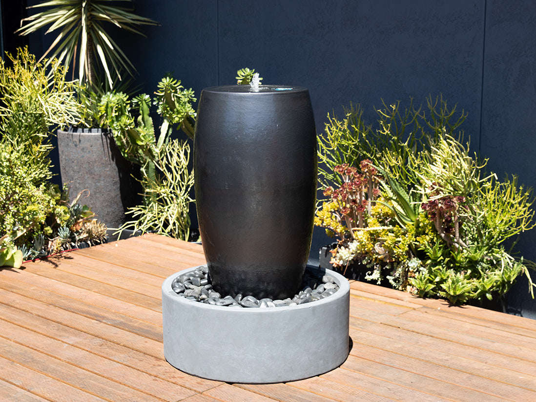 Drum Shape Fountain By Plantatorem
