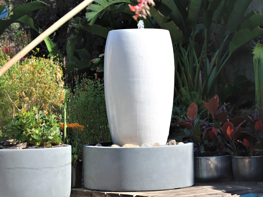 Drum Shape Fountain By Plantatorem
