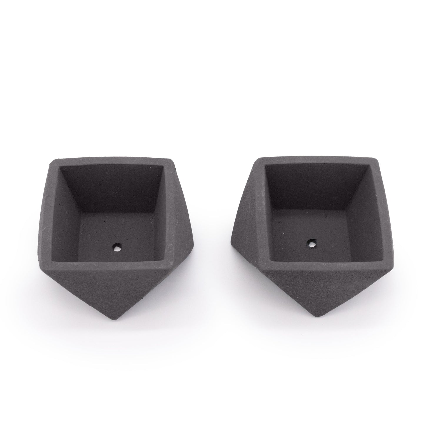 Concrete Mini Wedge Tabletop Planters (Set of 2)